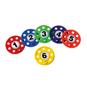 LOT DE 6 DISQUES NUMEROTES