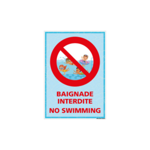 PANNEAU BAIGNADE INTERDITE