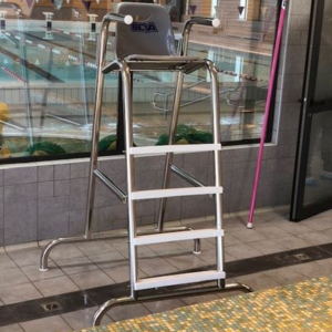 CHAISE DE SURVEILLANCE PETITE HAUTEUR INOX 316L