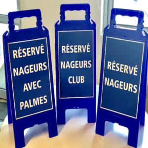 PANNEAU DE RESERVATION DE COULOIRS DE NAGE