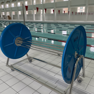 CHARIOT ENROULEUR POUR LIGNES DE NAGE GRAND MODÈLE